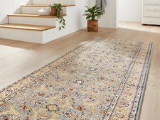 Teppichläufer blau velours - teppichläufer,
