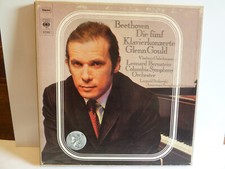 Vinyl 4-LP-Box Beethoven Die fünf Klavierkonzerte Glenn Gould Leonard Bernstein