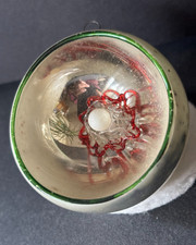 antike Reflexkugel Christbaumkugel verspiegelte Kugel mit Glasfäden Füllung