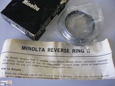 Minolta Reverse Ring Objektiv-Umkehrring f. Macro-Fotografie 55mm Filtergewinde