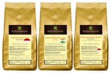 Asien Kaffee Probierpaket 3x250g ♥ Kaffee Probierset Java Malabar Sumatra