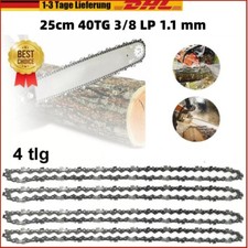4 x Sägekette 25cm 40TG 3/8 LP 1,1 mm für Dolmar AS1925Z Makita DUC254Z DE
