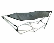 Gartenliege Hängematte Grau