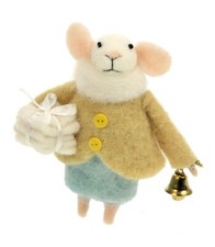 Filz maus gelbe jacke mit - maus,