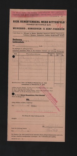 Bitterfeld rechnung 1947 - rechnung,