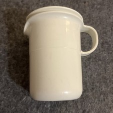Tupperware  - Milchkännchen / Sahnekännchen • Retro weiß  250 ml.Ca. 10 cm H