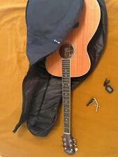 Akustische Gitarre Oscar Schmidt OAM-A 447865 mit Tasche, Stimmgerät, Kapodaster