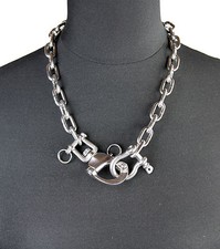 Edelstahl Halskette extrem schwer Kette Biker-Schmuck Fetisch Hardcore Damen V4A