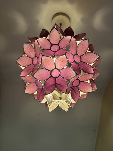 Vintage rosa lila blumen - vintage,
