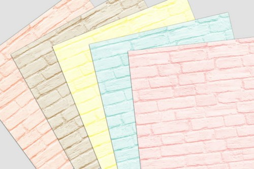 Pastell steinwand - 10,