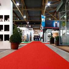 Messeteppich Rot 0711 Teppich VIP Läufer Event Teppich Hochzeitsteppich Premium