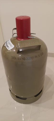 Propangasflasche grau mit