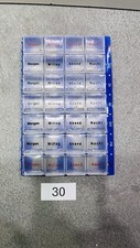 Medikamenten- Pillen- Tablettenbox Wocheneinteilung Tageszeit 28 Fächer (#30)