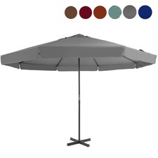 Sonnenschirm mit Alu Mast Gartenschirm Balkon Terrasse Garten Marktschirm Ø5m 6m