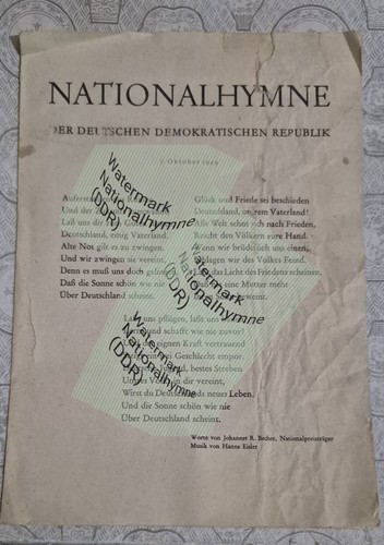Nationalhymne ddr text noten - nationalhymne,