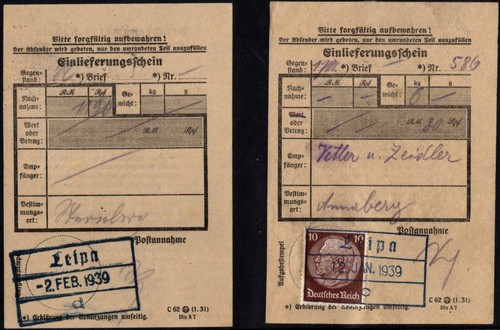 1939 einlieferungsscheine - 2,