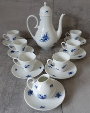Rosenthal  Romanze blau Service Mokkaservice 6 Pers. Versand shipping