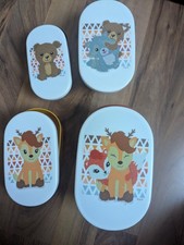 Plastikdosen, Brotdosen 4teilig, Tiermotive