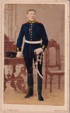 kolorierte CDV - Garde Soldat