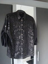 Bluse von Versace, Leder +