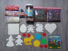 HAMA Bügelperlen Konvolut (ca. 18.000 Stück) + 16 Steckplatten + 1 Anleitung