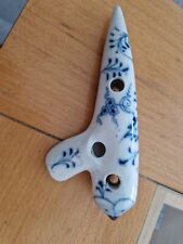 Okarina Flöte Zwiebelmuster um 1900