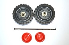 Anker Traktor DDR Spielzeug Ersatzteile Anhänger Räder Achse und Radkappen #2