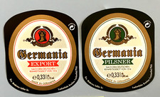 2 x Alte Bieretiketten  