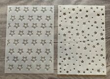 Schablone Stencil Sterne 2er Set Hintergrund Scrapbooking Kartengestaltung
