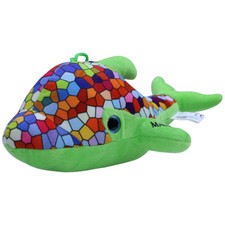 Roca Globos 2021 Mallorca Mosaik Delfin, grün Kuscheltier 33cm Gebraucht Delphin