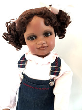Marina von Pamela Erff Künstlerpuppe Afroamerikanisch, 78 cm in Originalkleidung