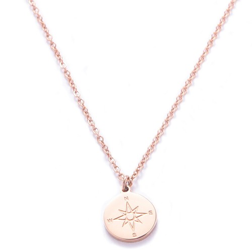 Damen kette kompass silber - kette,