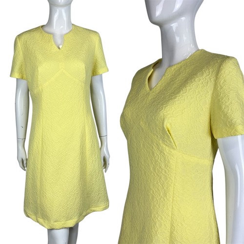 Vintage 60er gelbes etuikleid - vintage,