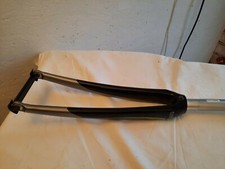 Gabel Univega  Carbon 28" 1 1/8"  Alu Schaft  640 gramm  schw./grau glanz   