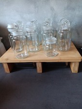 10,Glasflaschen mit Glasdeckel, versch.Größen, Deko und Aufbewahrung