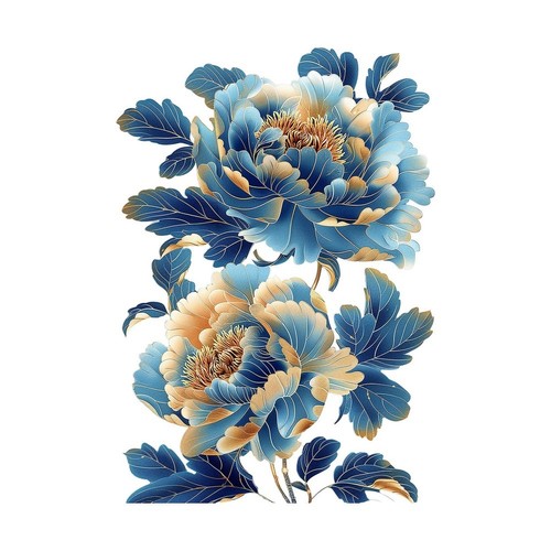 Blaue pfingstrose blume - blaue,
