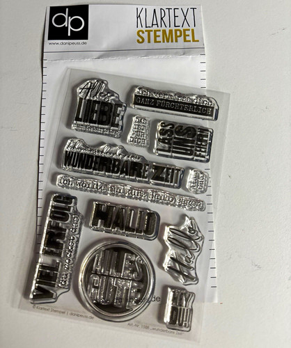 Danipeuss klartext stempelset - klartext,