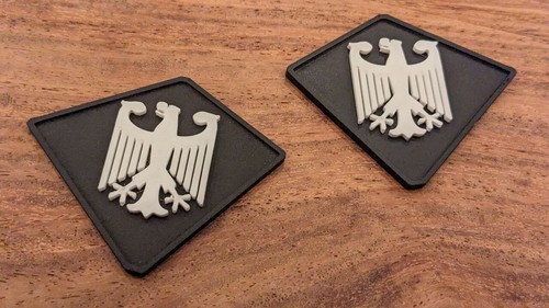 Emblem patch bundesadler - 2x, emblem/patch
