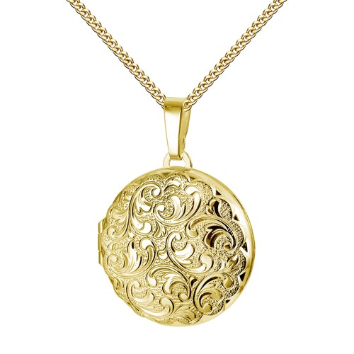 Anhänger medaillon gold 333 - anhänger,