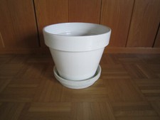 Umtopf, Pflanztopf, weiß