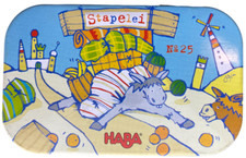 UNVOLLSTÄNDIG Haba 2576 Stapelei Reisespiel Stapelspiel Mitbringspiel Dosenspiel