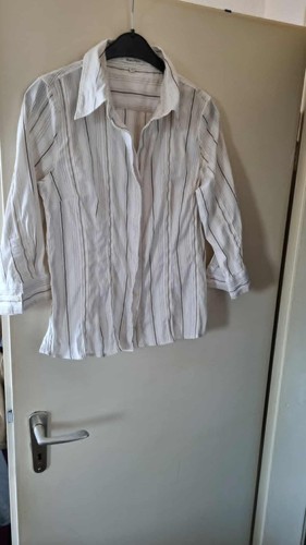 Gestreifte bluse arm - bluse, 3/4