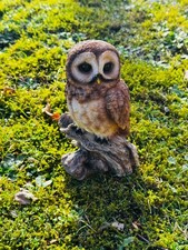 Gartenfigur Eule Uhu auf