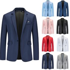 Herren Formal Sakko Anzug Blazer Business Klassische Hochzeit Jacken Mantel Top