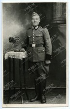 Foto Portrait Polizei Anwärter Schiffchen Ordnungspolizei OrPo Police (S26)