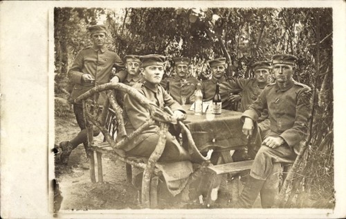 Foto deutsche soldaten in - ak,
