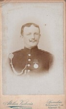 CDV - Soldat mit Schützenschnur und Orden - Spandau