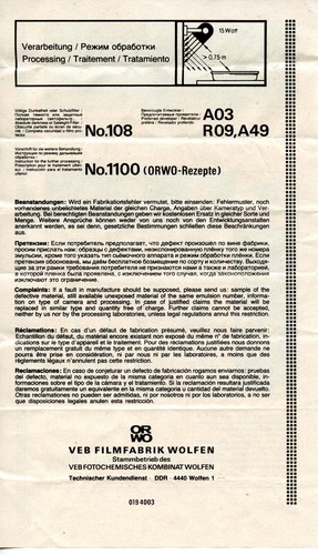 Orwo np15 np20 np27 - np15,, np20,