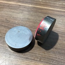 2x Reststücke Stahl  Automatenstahl Ø 80 mm, ca. 23 mm Lang, 1,8 kg (R-40)