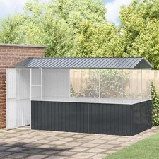 Vogelkäfig Anthrazit 410 x 210 x 230 cm Stahl verzinkt